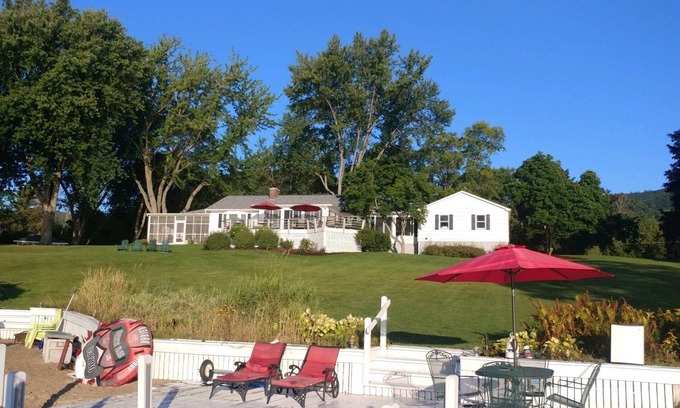 Silver Bay House | Beautiful Lake George Home With Private Beach, Dock