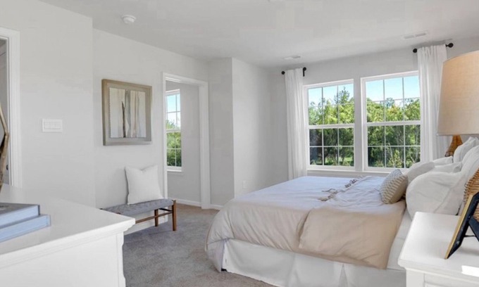 Sicklerville House | Beautiful master bedroom suite w/ King bed and attached bathroom!