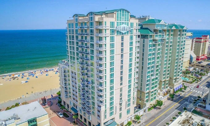 Northeast Virginia Beach Resort | Beautiful Oceanfront 2 bedroom luxury suite at Oceanaire Resort, upscale resort