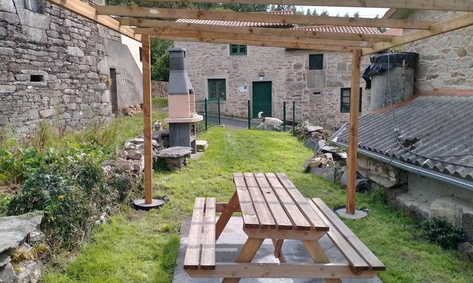 Cabanas House | Beautiful restored two bedroom stone house in As Fragas
