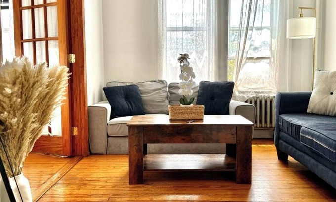 West New York House | Beautiful skyline view apartment 20min from NYC
