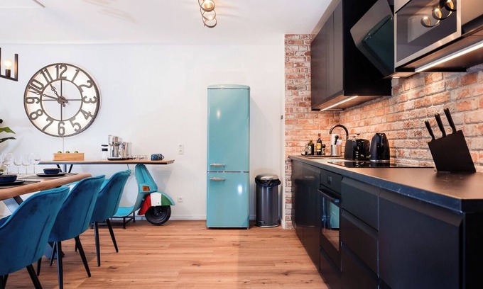 Aachen Apartment | Bee Apartments Design, NESPRESSO, Kitchen,Parking,PS5