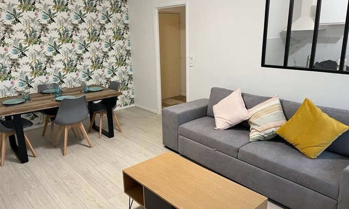 Patrotte Metz-Nord Apartment | Bel Appart Le Rousseau in Metz parking + free wifi