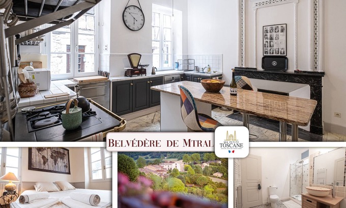 Castelnau-de-Montmiral House | Belvédère de Montmiral - Terrace and Garden