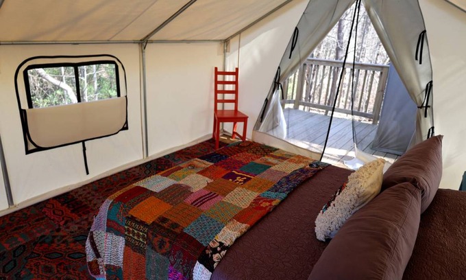 Haywood Other | Best Virginia Glamping near Shenandoah National Park in this Cozy Safari Tent Rental