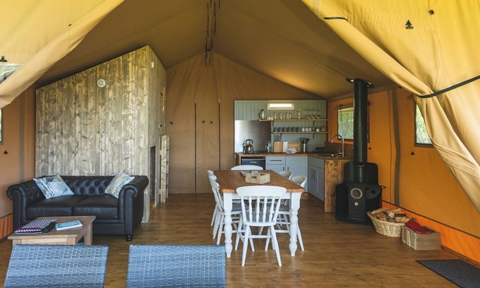 Tiverton Cabin | Birch Safari Tent, the perfect family and dog friendly glamping site, Devon