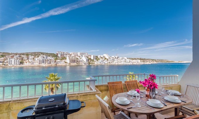 St. Paul's Bay Apartment | Blue Harbour Seafront 3 bedroom apartment, with spectacular sea views from terrace - by Getawaysmalta