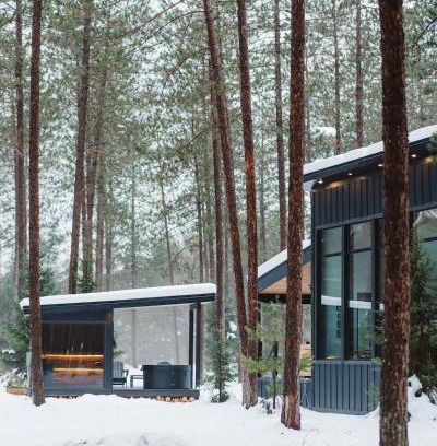 McMurrich/Monteith Villa | Brand New Black Fox Cabin with Private Nordic Spa