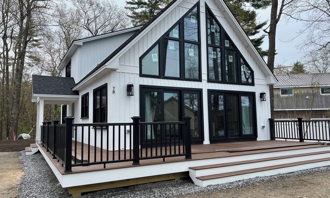 Windham House | Brand New Lake Home with Great Sandy beach on Sebago’s Basin