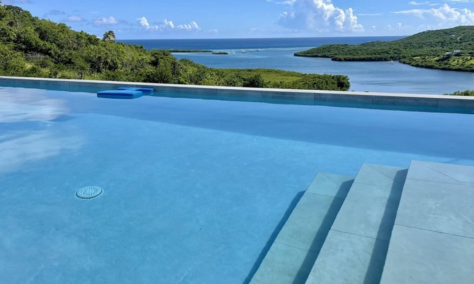 Culebra Pueblo House | Breathtaking views of Las Pelas Bay in this luxury newly built home.