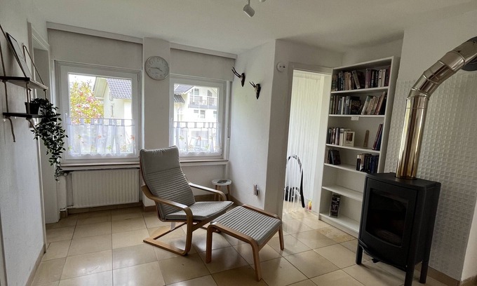 Bad Laasphe Condo | Bright apartment for vacation in the countryside - with fireplace