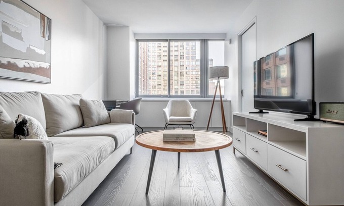 Lincoln Square Apartment | Bright UWS 1BR w/W/D & DM nr Lincoln Center, by Blueground
