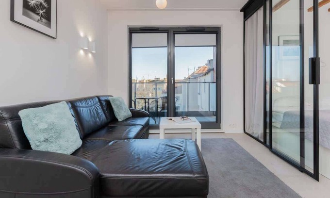 Zaspa Apartment | Browar Gdański | Bright Apartment | Balcony