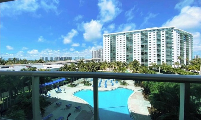 Sunny Isles Beach Apartment | Building located across road from the ocean !