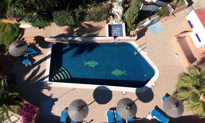 Arenas House | Bungalow for 6 persons, pool, AC, sea view, sand beaches in Torre del Mar