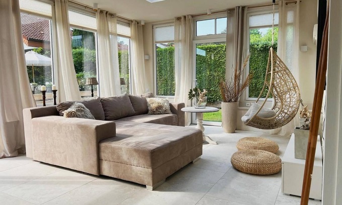 Haddorfer Seen House | Bungalow 'Malibu L' with Wi-Fi and Air Conditioning