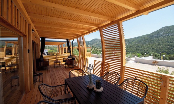 Grebastica House | Bungalow with sea view and pool