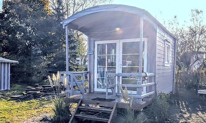 Waabs Cabin | "Bunk 14" circus wagon/tiny house by the sea, glamping