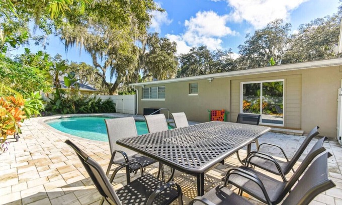 Temple Terrace House | By the River Home with Pool