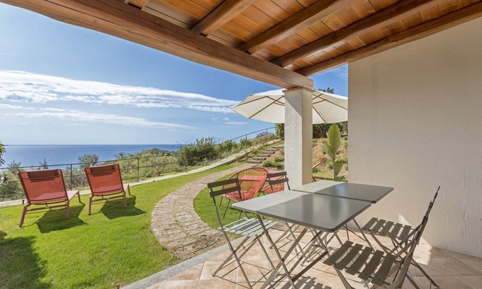 Tertenia Apartment | C'est la vue - Seaview apartment with pool