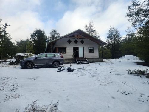 Curacautin House | Cabaña en Conguillio nieve con vista al volcan y tinaja