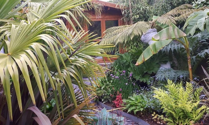Hatherton Cabin | cabin set in a beautiful romantic tropical garden