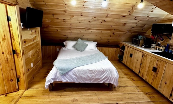 Whitefield Apartment | Cabin Style Studio Apt with Private Hot tub on 100 Acres Kayaks, Canoes & SUP