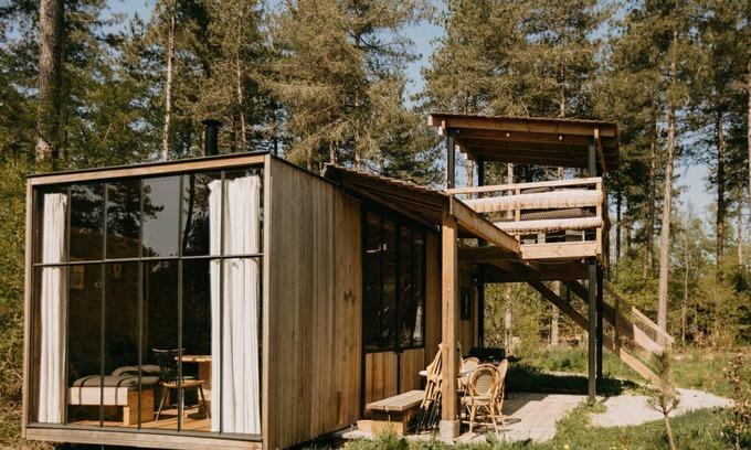 Maaseik House | Cabin with covered terrace at a height of 3.5 metres
