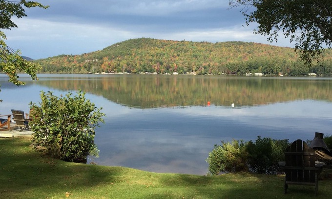 Au Sable Forks Cabin | Cabin with private lakefront, stunning sunsets and views of the Adirondack Mtns.