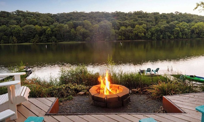Bakerton House | Camp Patowmack - Riverfront, Hot Tub, and Sauna!