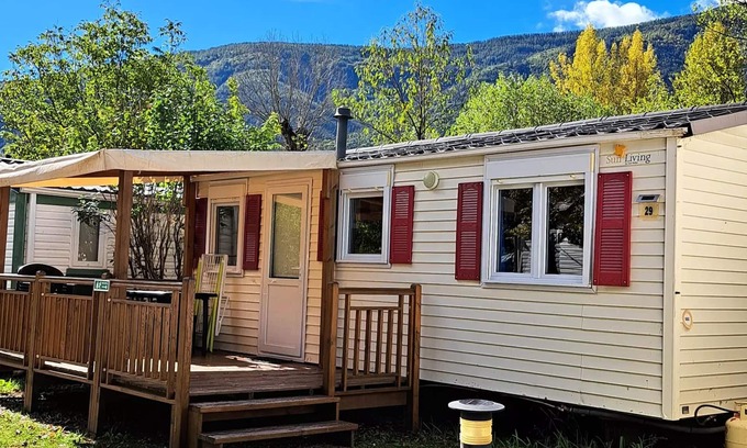 Annot House | Camping la Ribière * - Mobil Home Sun Roller - 3 bedrooms 5 people