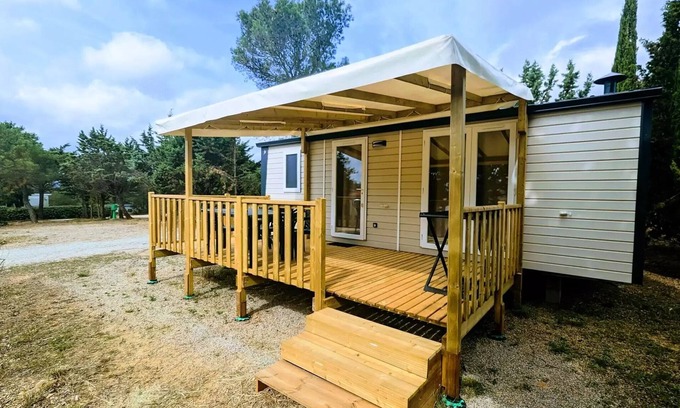Fabrezan House | Camping Le Pinada * - Mobil Home NEW - 2 bedrooms - 31m2 4 people