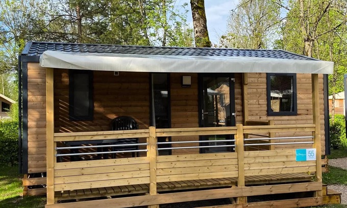 Pont-de-Poitte House | Camping Les Pêcheurs* - Bermude 3-room mobile home for 5 people with air conditioning
