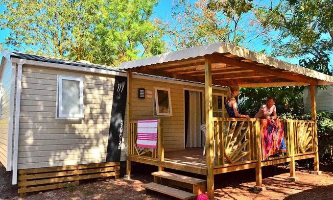 Canet House | Camping maeva Club Les Rivières * - Mobile Home 3 Rooms 4 people Air-conditioned + TV