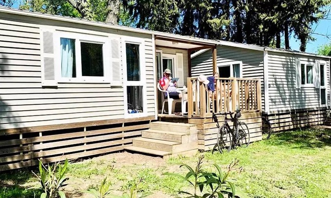 Mirepeisset House | Campsite Le Val de Cesse * - Mobile home MALIN 20m2 - 2 bedrooms - air conditioning - terrace 4 people