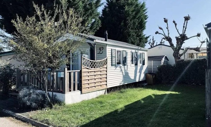 Fumel House | Campsite Les Catalpas * - H 28G Mobilhome CLIM Conf 1 ch Ideal Couple Bed 160 2 persons