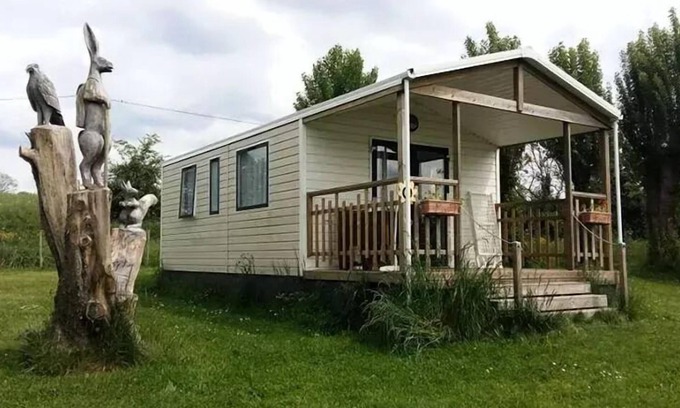 Le Grez House | Campsite Les Tournesols * - Mobil home Panama 32m2 (23m2 +9m2 terrace) - 2 bedrooms 4 people