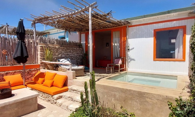 District of Sidi Youssef Ben Ali Cottage | CapSimBay white beach cabin with private pool- beachfront