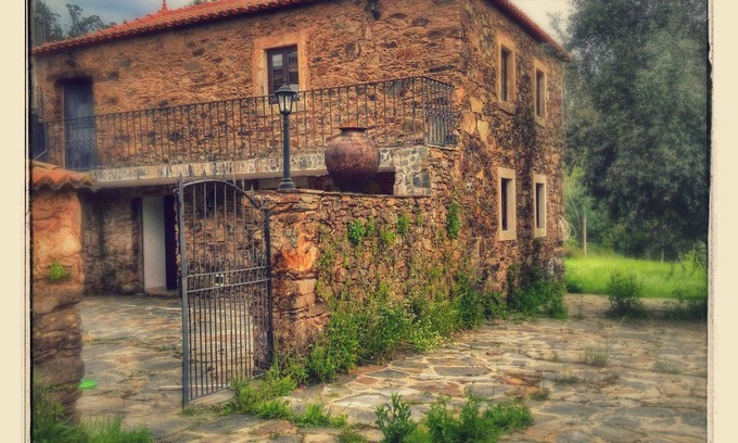 Pedrogao Grande House | casa-ahs.pt Restored schist house on the river beach of Mega Fundeira.