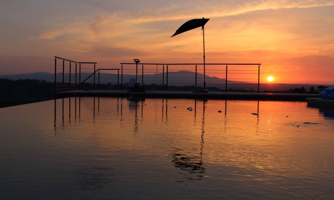 Magliano Sabina House | Casa Panorama in a villa with swimming pool between Rome, the Terme dei Papi and Umbria