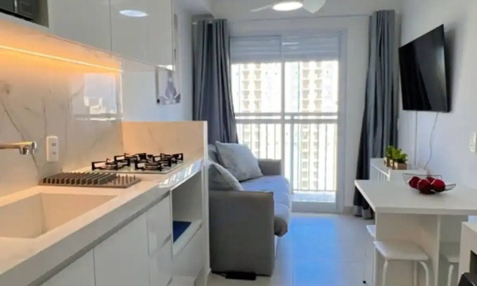 Panamby Apartment | Chácara Santo Antônio 1 Dormitório com Sacada