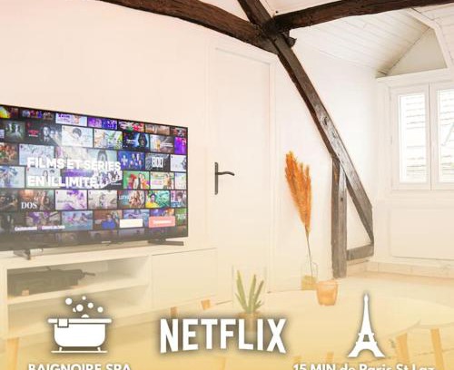 Cormeilles-en-Parisis Apartment | Chalet Lutétia, SPA & confort
