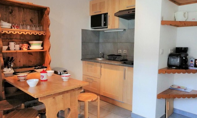 Les Esserts Apartment | Charmant 2 pièces rénové près des pistes à Morillon, 4 pers, parking, animaux acceptés - FR-1-412-49