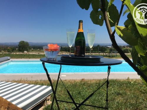 Saint-Andre-dʼApchon House | Charmant gîte avec terrasse et piscine, ferme familiale, produits locaux, animaux acceptés - FR-1-496-143