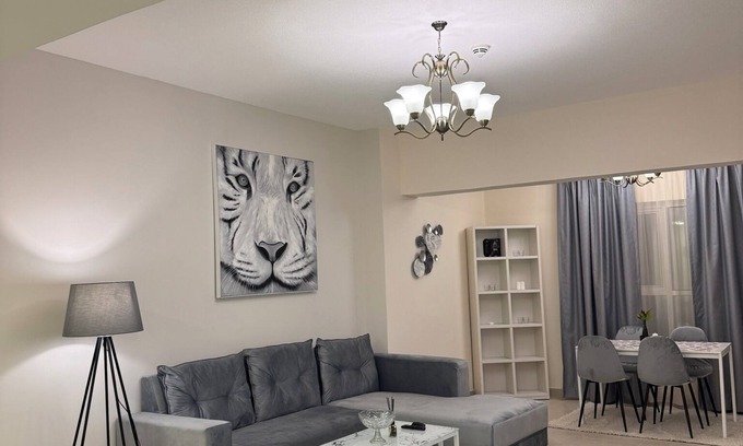 Al Khan Apartment | Charming 2-bedroom apartment in fabulous Sharjah with WiFi, fitness room