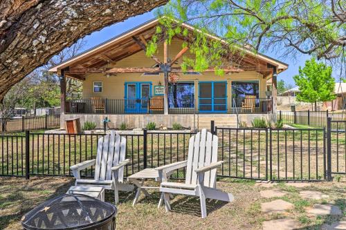 Silver Creek Village House | Charming Burnet Cottage with Lake View and Porch!