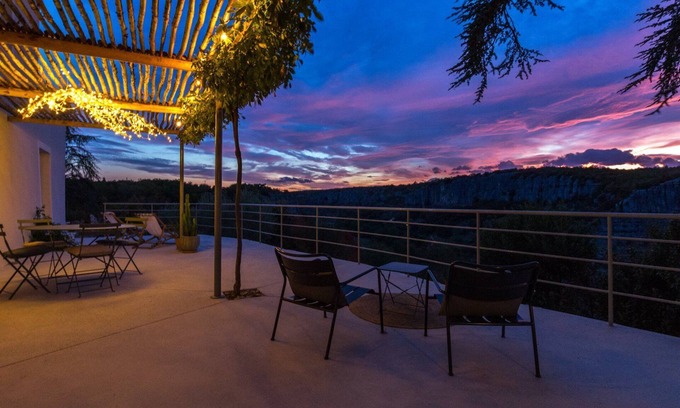 Balazuc Cottage | Charming cottage, jacuzzi, stunning 180° view on the Ardèche river
