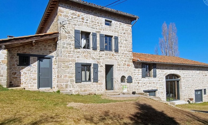 Saint-Priest-la-Prugne Cottage | Charming cottage with heated indoor pool, for 12/14 people