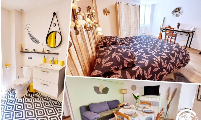 Andouille Apartment | Charming Gîte near Laval: Cozy Decor, Fully Equipped, Baby-Friendly, Ideal for 2, Pet-Friendly