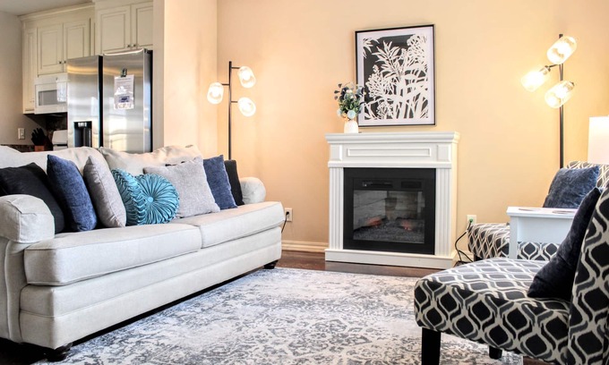 Bentonville House | Charming home in great location with bike rack, fireplace, streaming, grill, W/D